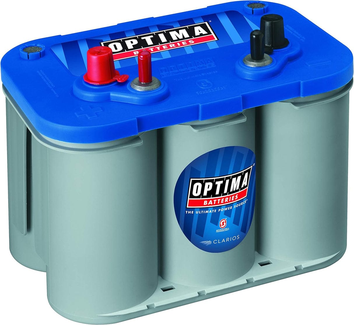Optima Blue Top 12V 55 Ah Battery 8016 253 BT DCM 4.2 AGM (12V/ C20 55Ah/ CCA 765A/ C5 50Ah)