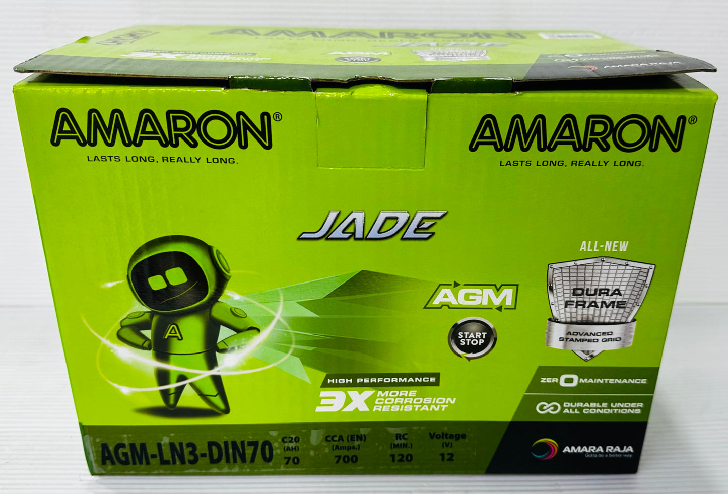 AMARON ® LASTS LONG, REALLY LONG.